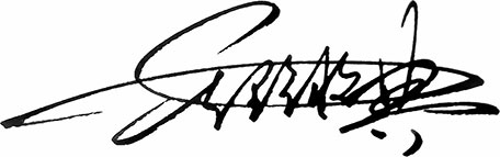 代表理事 天野将典 Signature