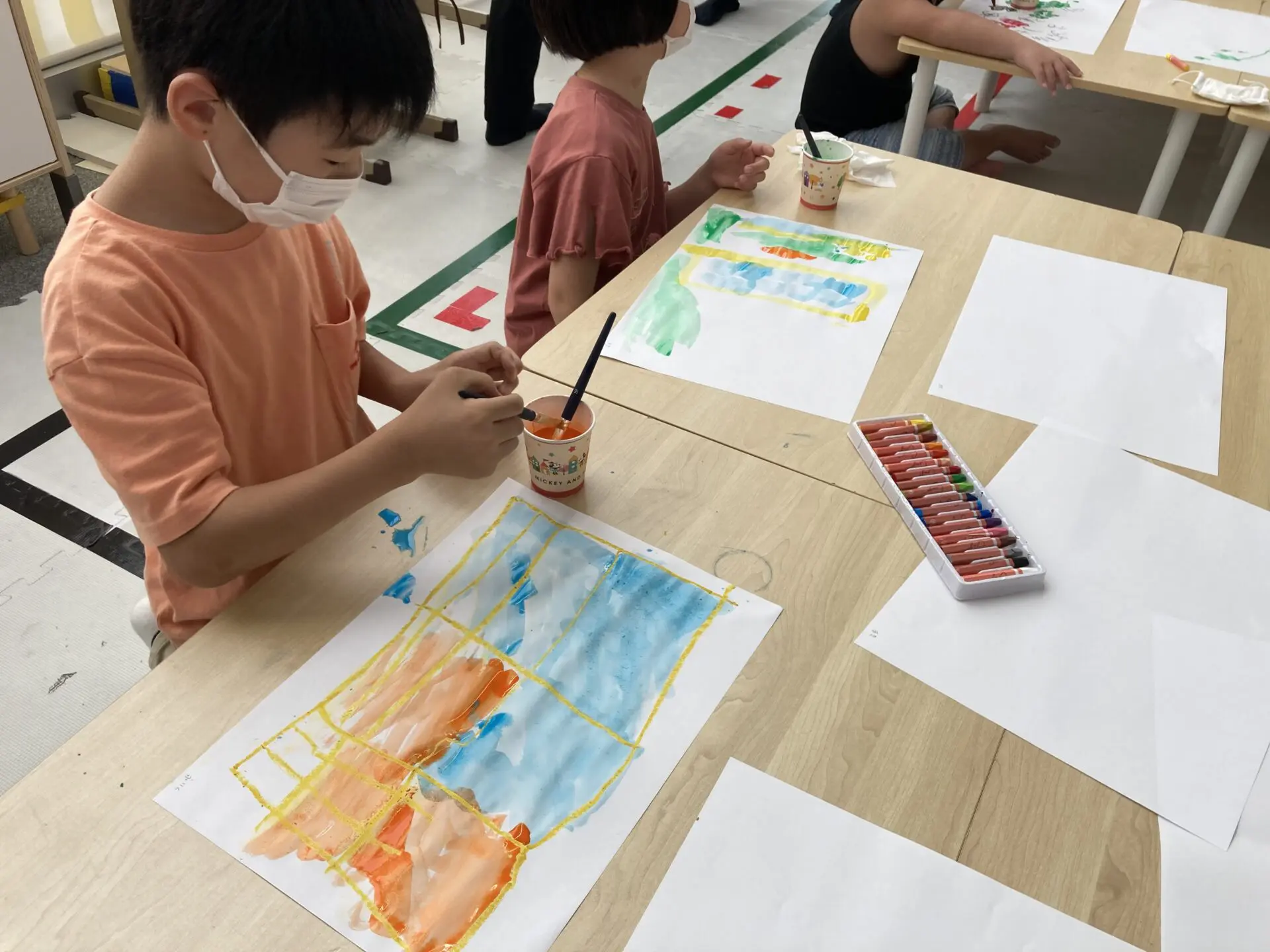 仙台の施設「アスノバ」でお絵描き！