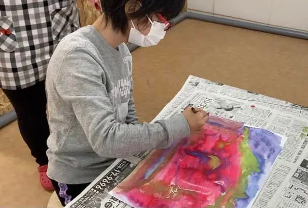 愛知県の施設「ネバーランド」さんでお絵描きしてきました！