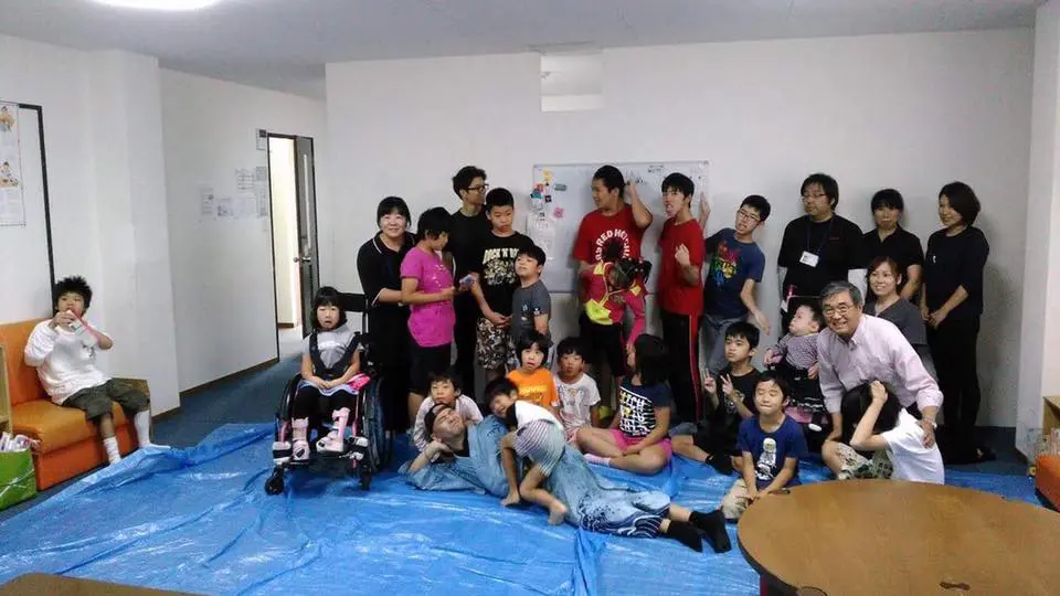 岐阜の新しい施設でお絵描き！